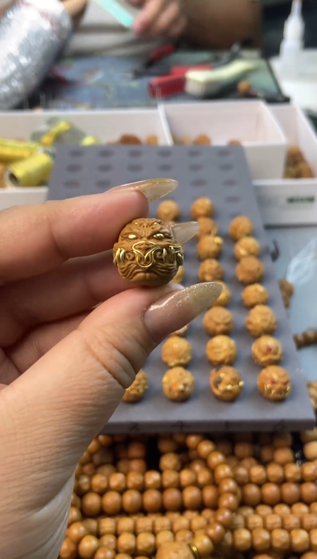 吊坠文玩核桃徽****）40恶首