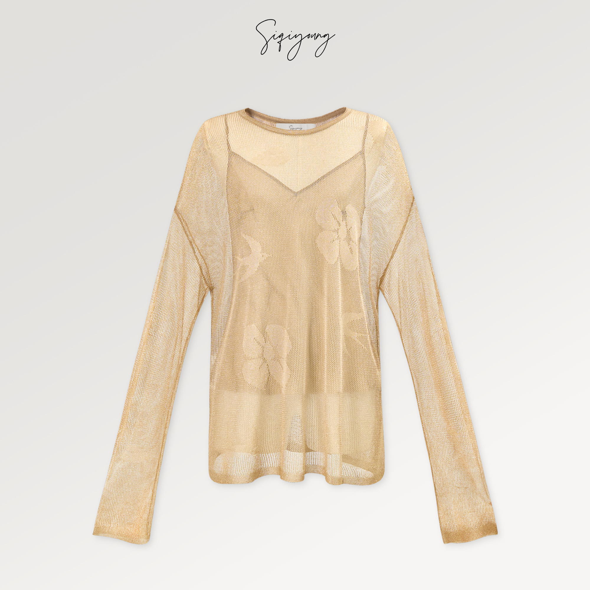 SIQIYOUNG 鎏金岁月-金丝上衣
