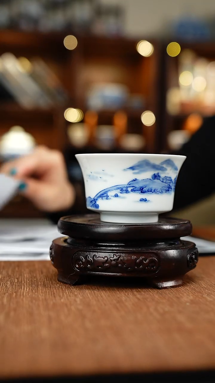 山水意境系列马蹄杯