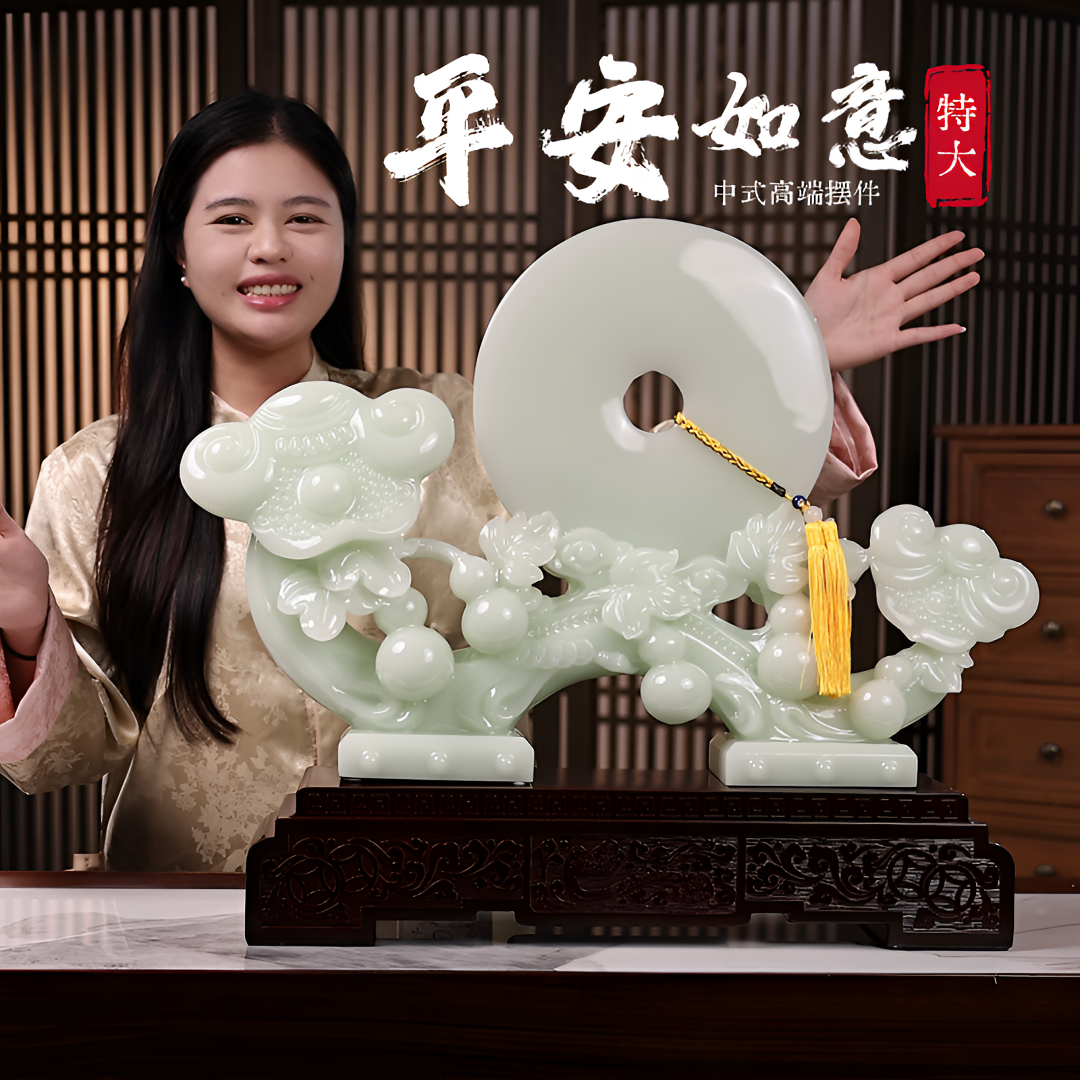 特大平安如意摆件居家装饰客厅玄关乔迁送好礼新中式新居高档礼品