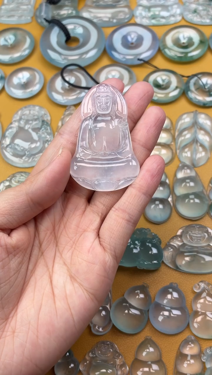 吊坠(不含链)未镶嵌翡翠43 素衣 54.5 34.4 4.8