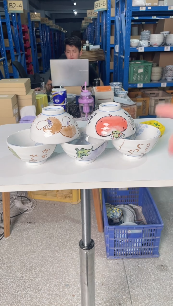 陶瓷萌菜蔬趣五碗套装