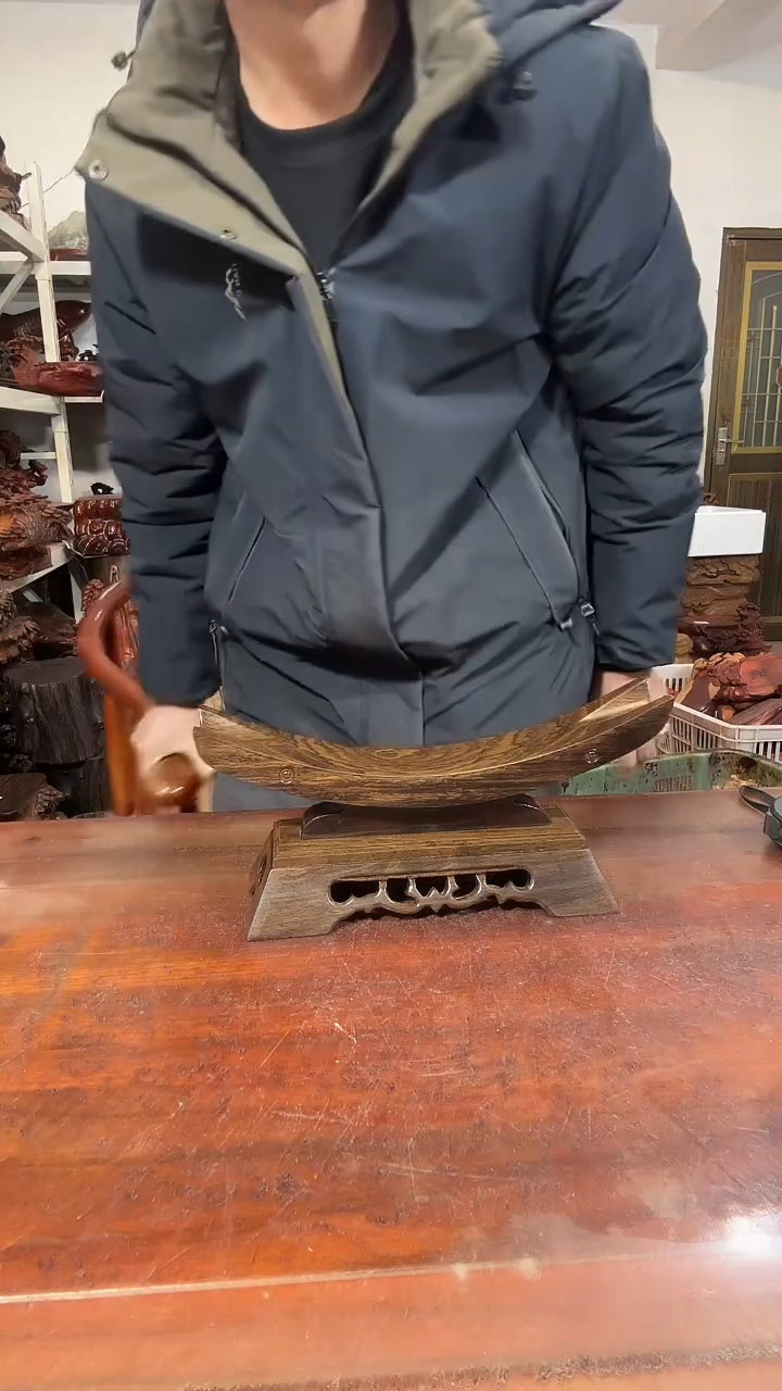 木红木随形创意底座yyds