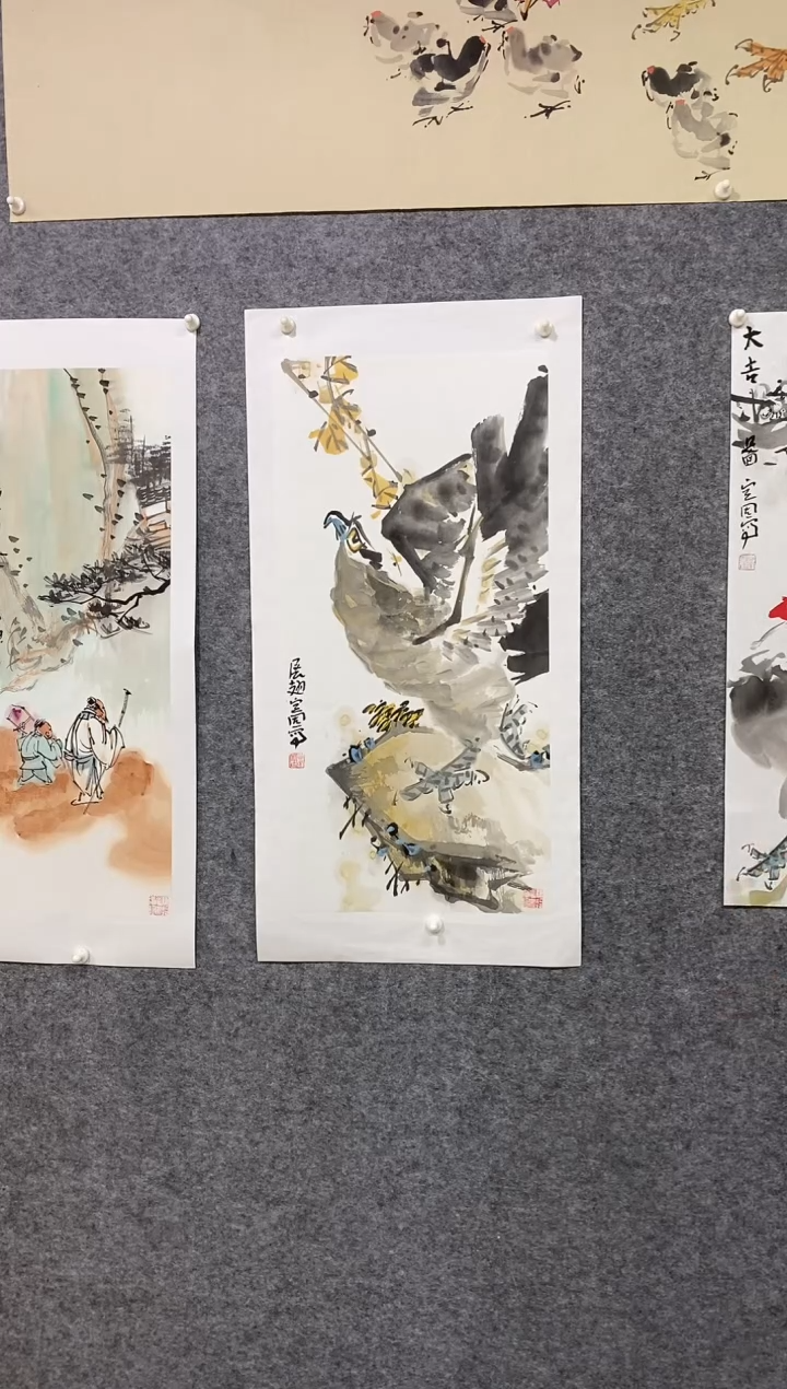 国画尚定固国画作品