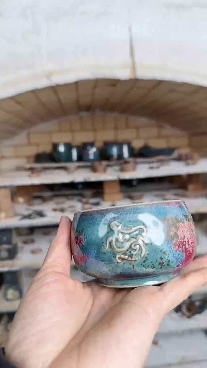 【闪购商品】195-1王建勋螭龙杯--------笑