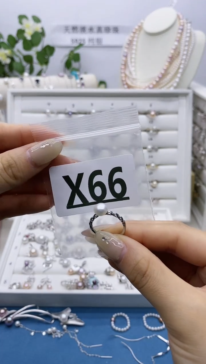 银S925镶嵌无淡水珍珠?****࿐X66