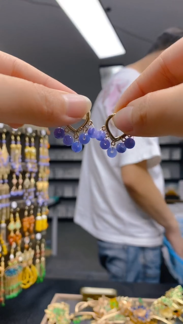 翡翠合金耳饰0505翡翠耳包