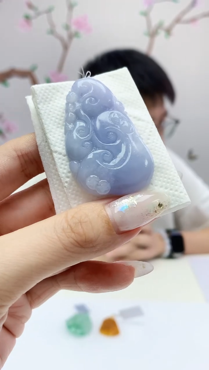 定制翡翠未镶嵌888ee-毛货如意23