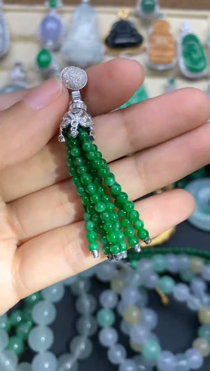 【闪购商品】翡翠颈饰18K金镶嵌400-中国好珍宝