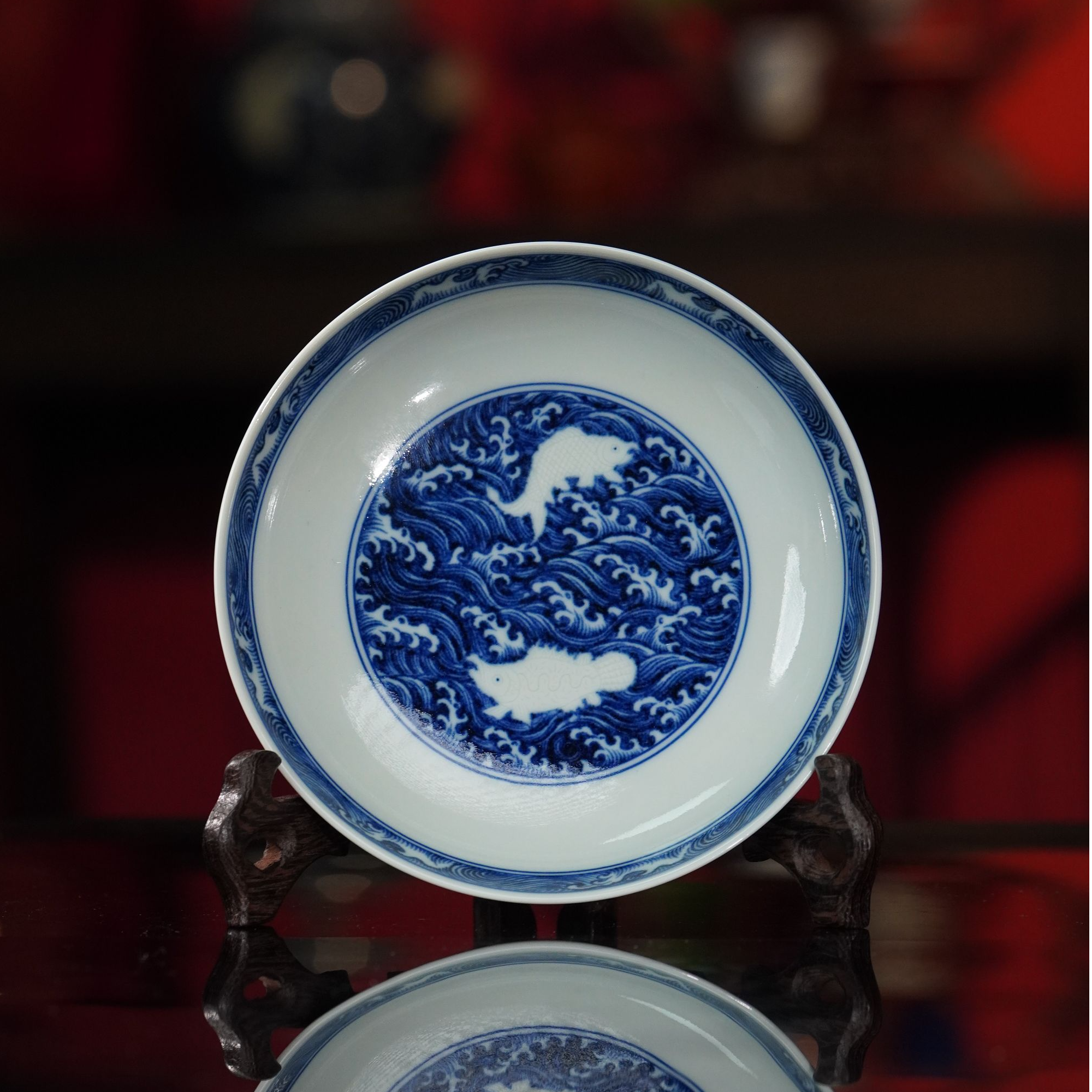 舜瓷天工一品 【12月6日新品】暗刻鱼海水壶承