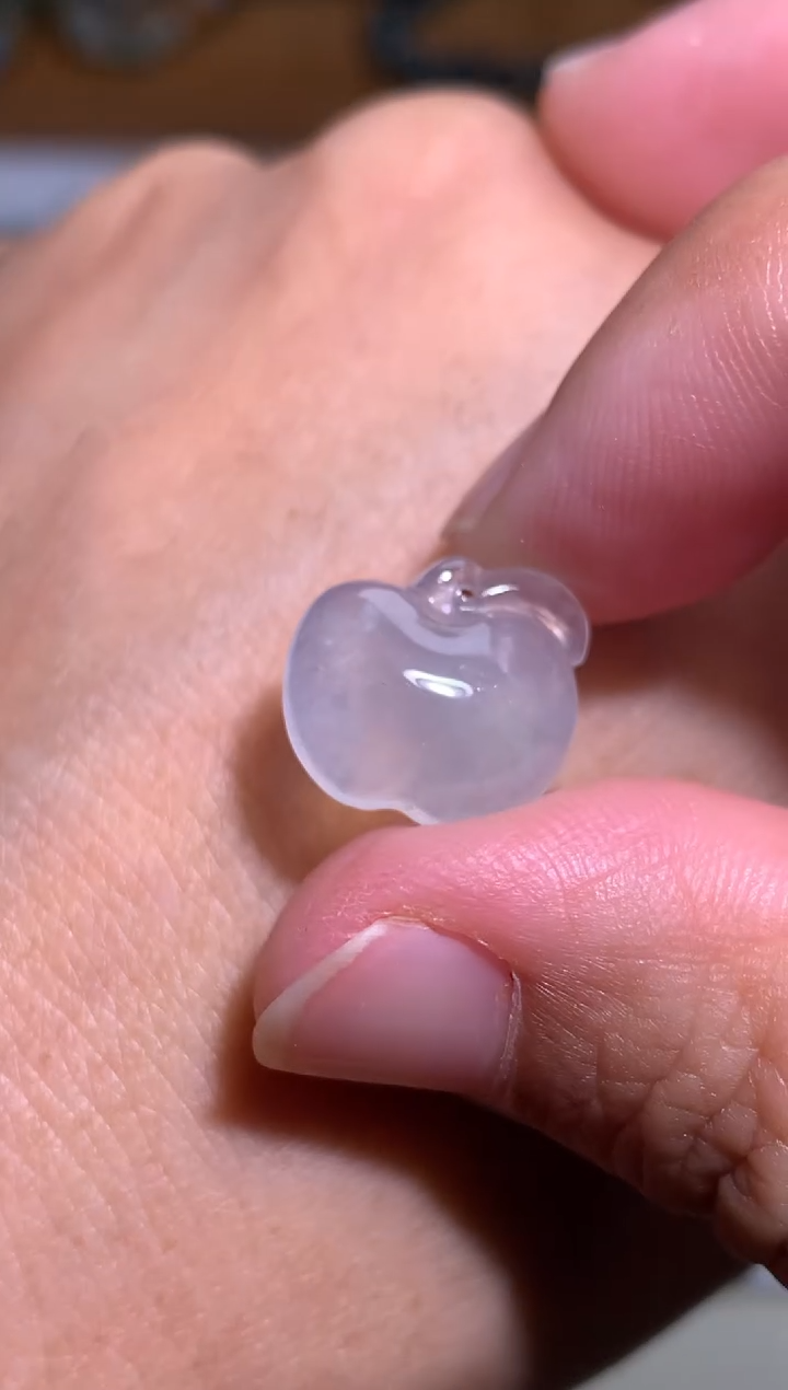 定制翡翠未镶嵌苹果350+35