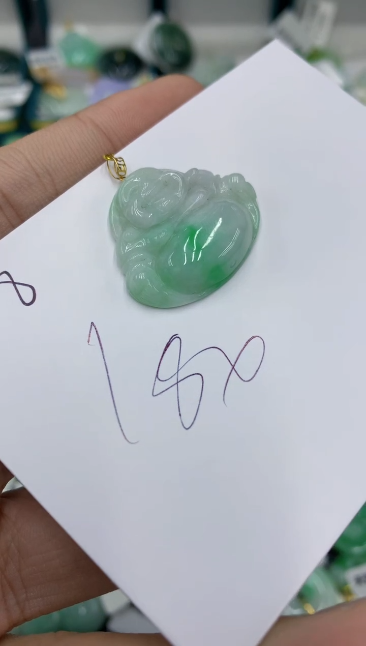 【闪购商品】翡翠颈饰18K金镶嵌翡翠