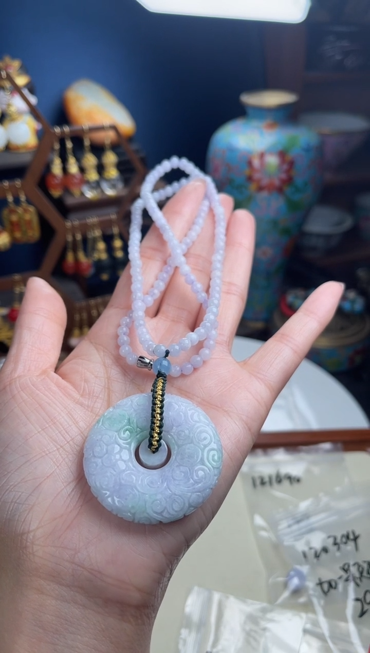 未镶嵌挂件翡翠凤*凰，120304赠链