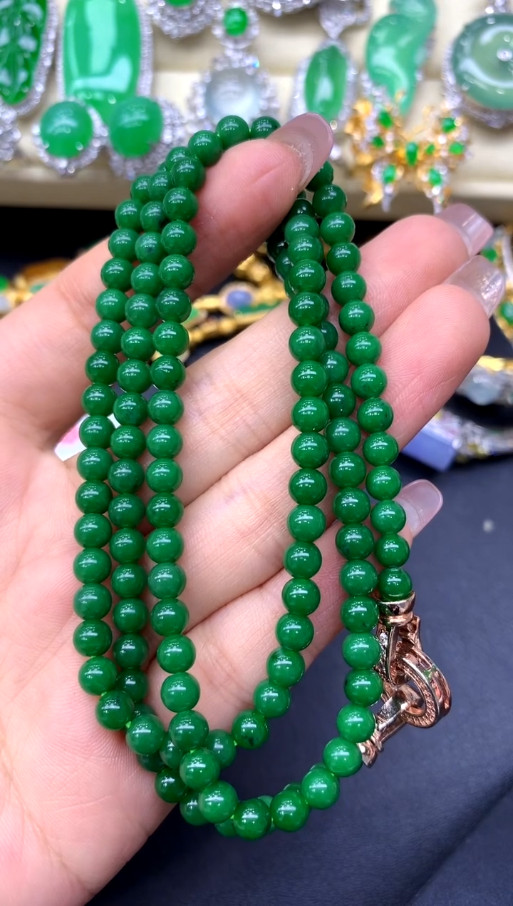 颈饰未镶嵌翡翠金***技385-中国好珍宝