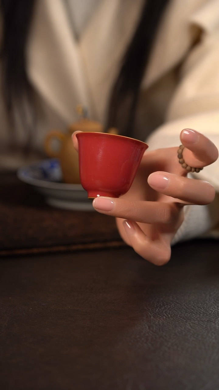 【闪购商品】杯德韶轩胭脂水纯色铃铛杯