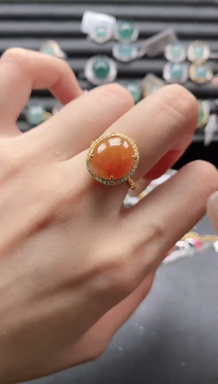 【闪购商品】翡翠戒指银S925镶嵌1111