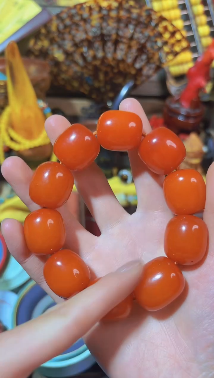 【闪购商品】蜜蜡手链未镶嵌浩最帅哈哈哈哈哈哈哈