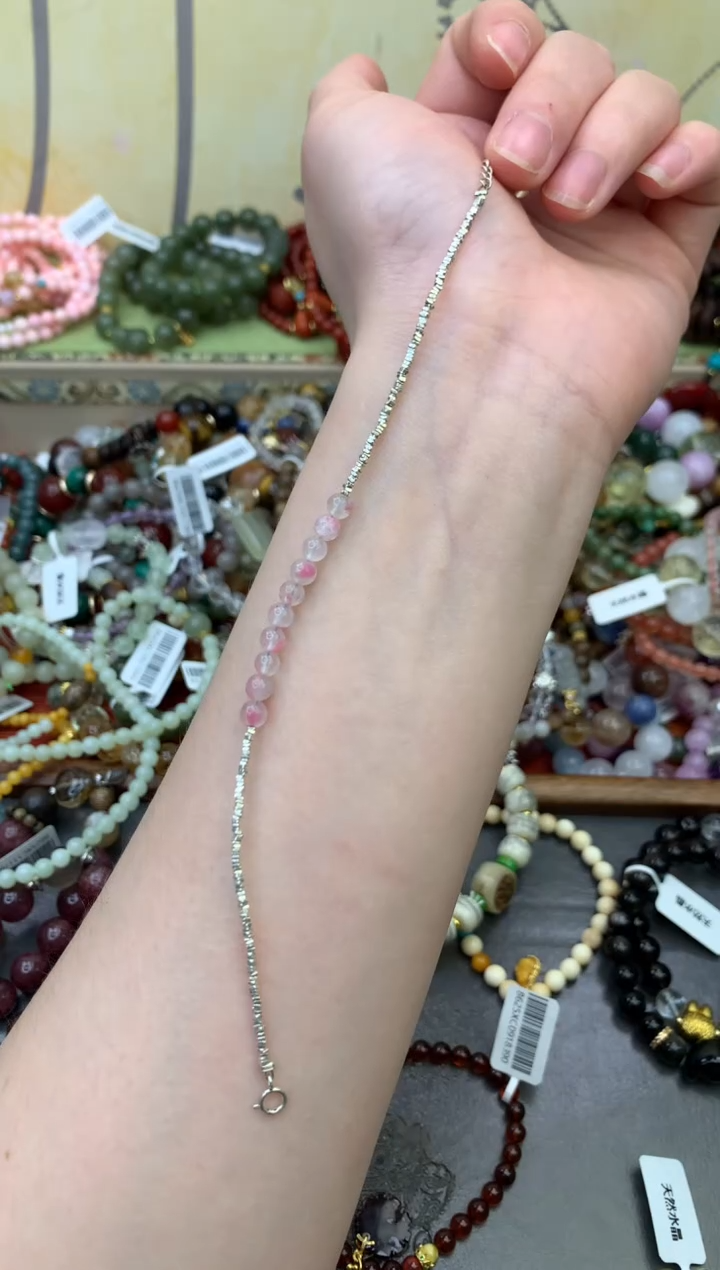 银S925镶嵌蔷薇辉石手饰361