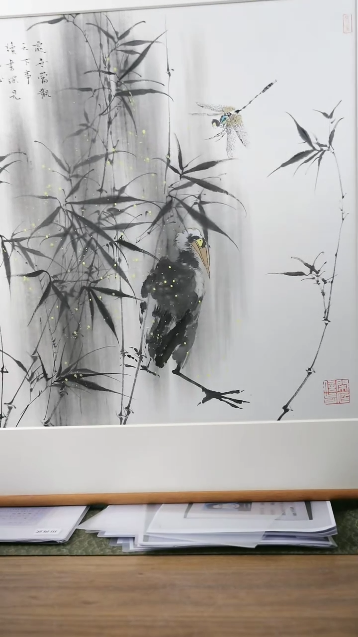 书法协会会员老师带框作品-