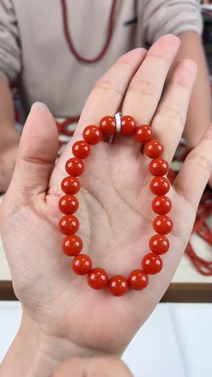 未镶嵌保山手串9+南红玛瑙英*（多样式发其一）