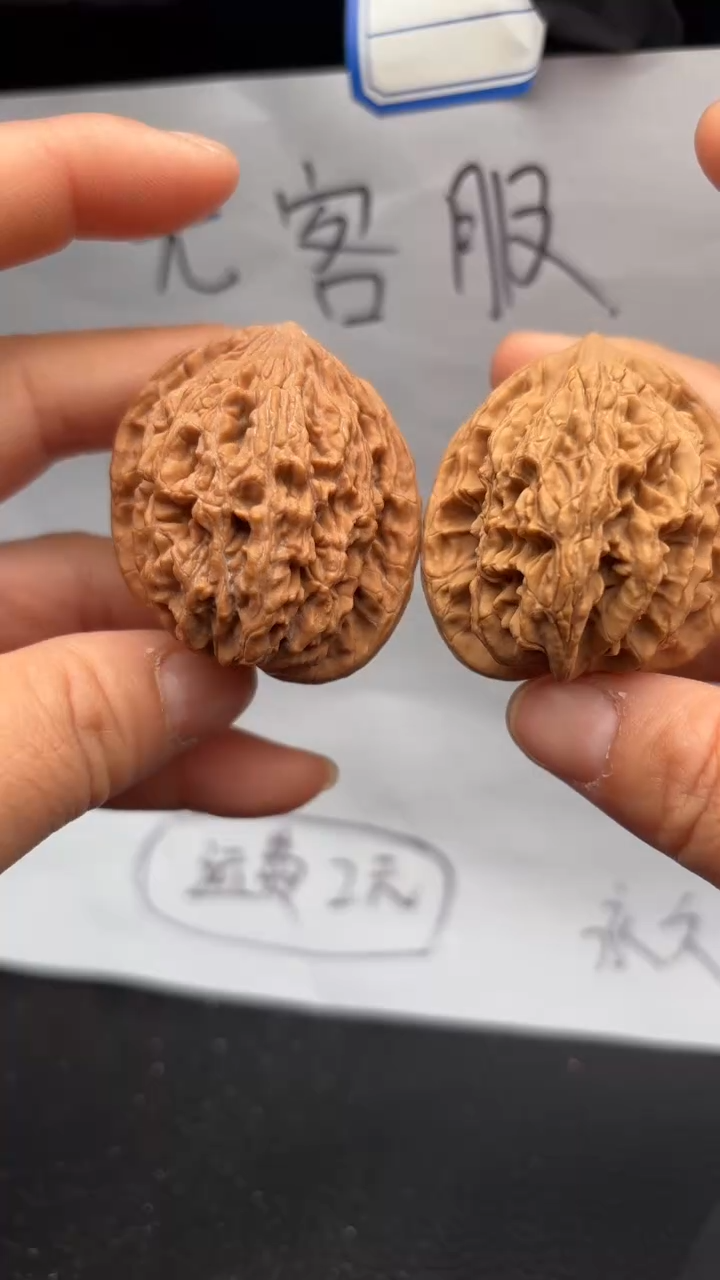 把件文玩核桃369虎头