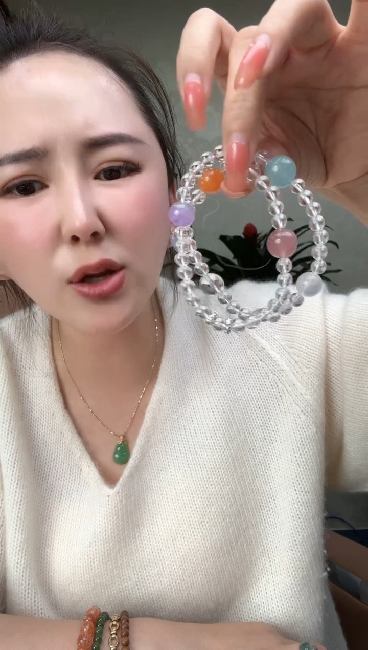 【闪购商品】水晶手串未镶嵌多样性发一件TZG0117070