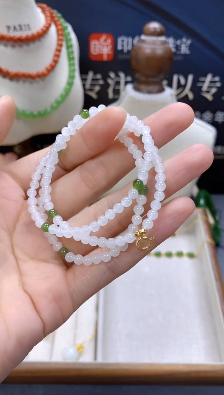 和田玉银S925镶嵌颈饰cg