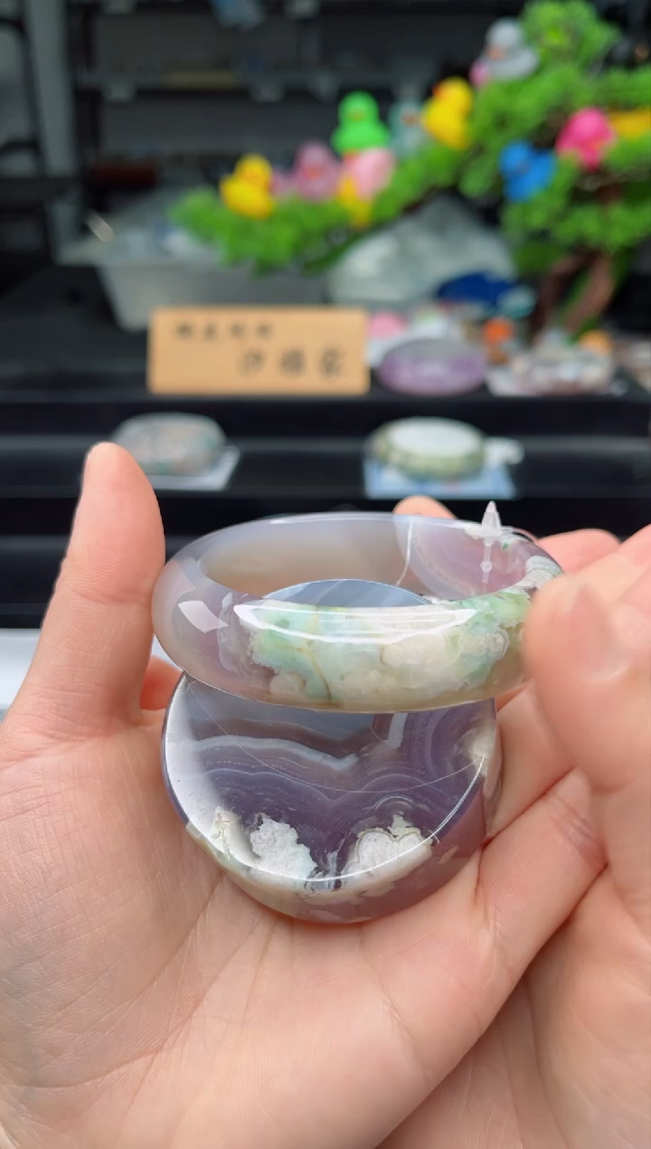【闪购商品】石英质玉未镶嵌手镯58圈口（赠品镯心）S9419