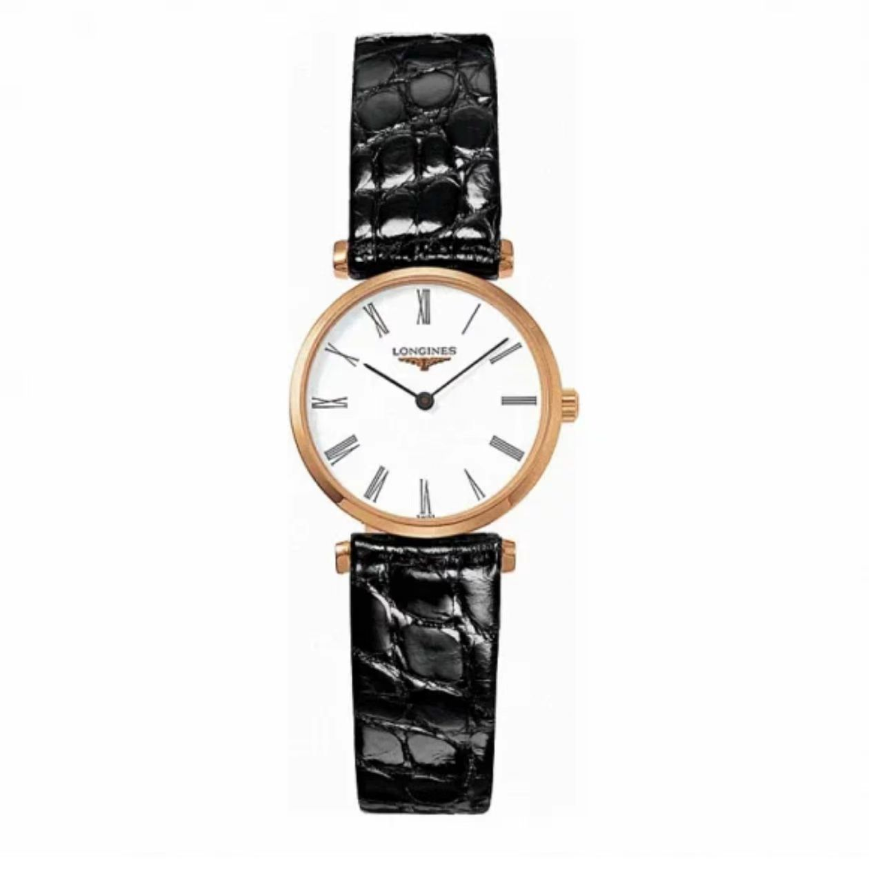 99新 Longines/浪琴 嘉岚系列间玫瑰金白盘石英29盘 HZ公价11000