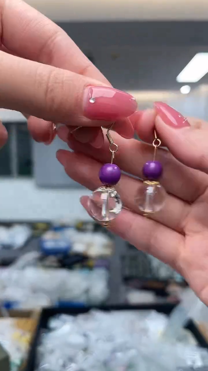 未镶嵌耳饰水晶（多样性发一件）