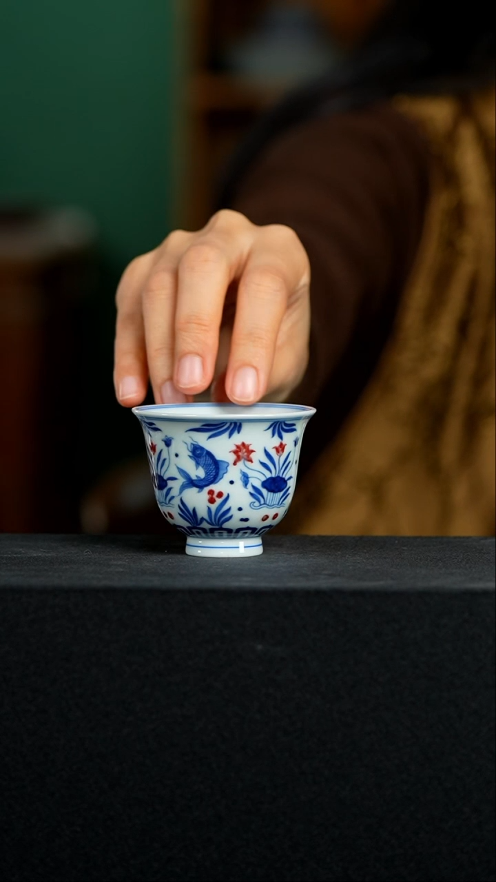 鱼藻纹 铃铛杯60ml