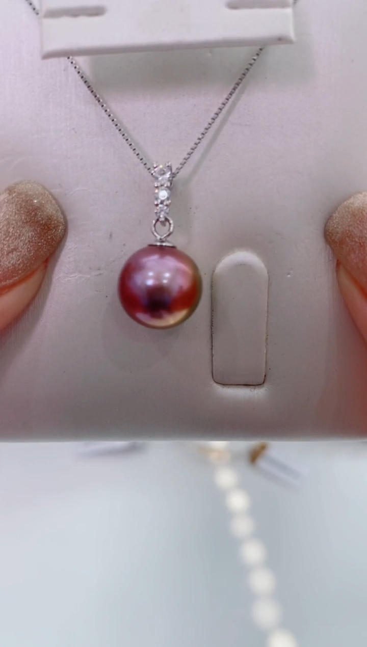 【闪购商品】淡水珍珠LL银S925镶嵌珍珠吊坠@@c1215