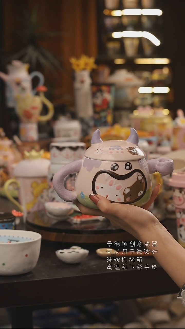 景德镇釉下彩绘设计师款式陶瓷