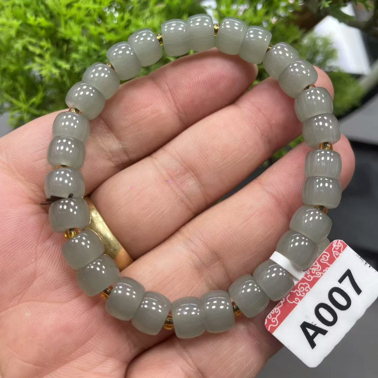 A007和田玉单圈手串