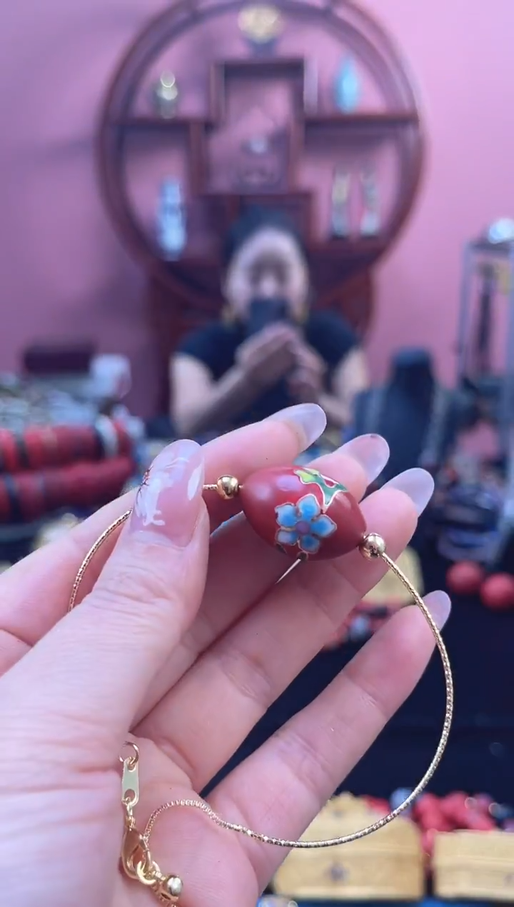 非遗 景漆结合枣珠手链