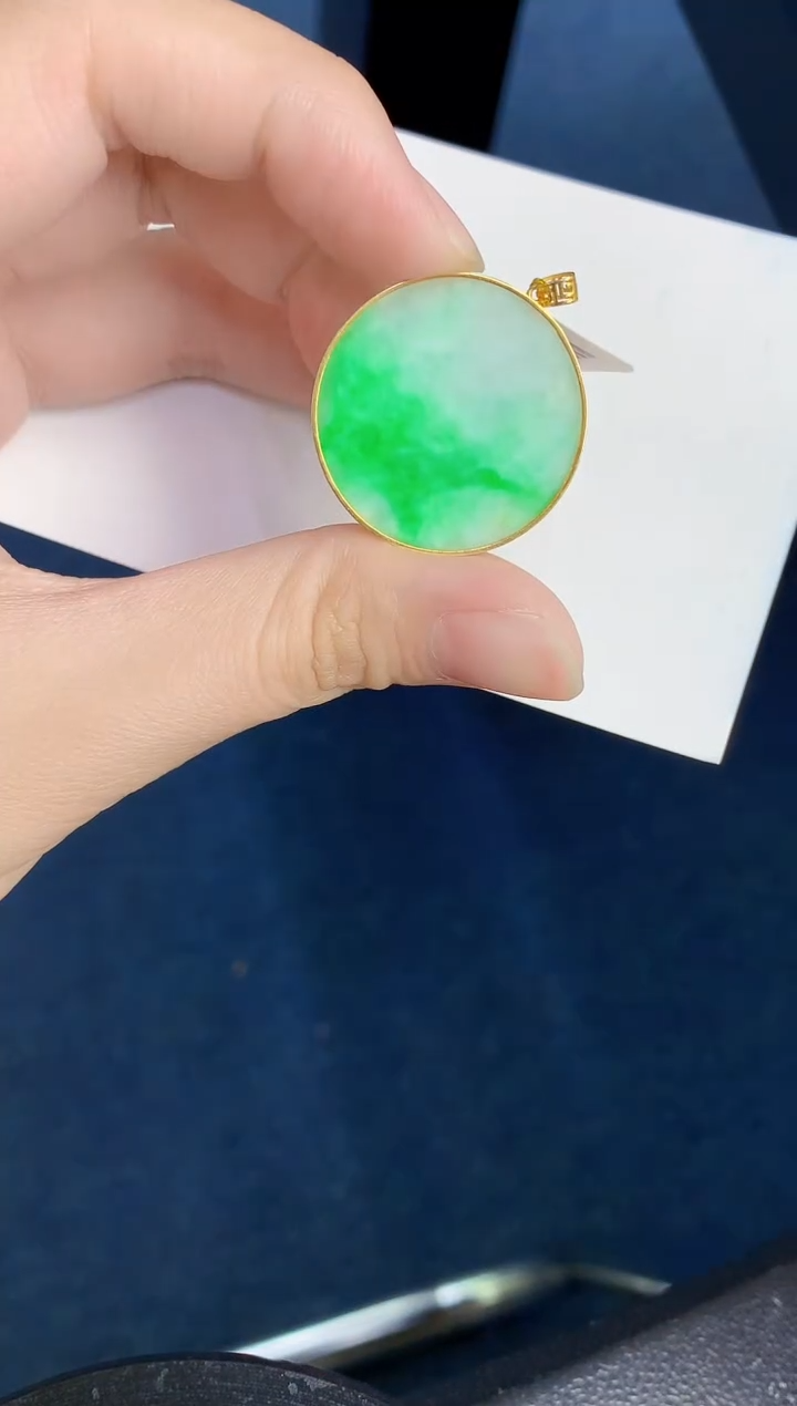 【闪购商品】翡翠颈饰18K金镶嵌000000000