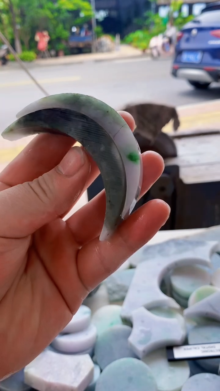 翡翠裸石缅甸天然翡翠A货F2607