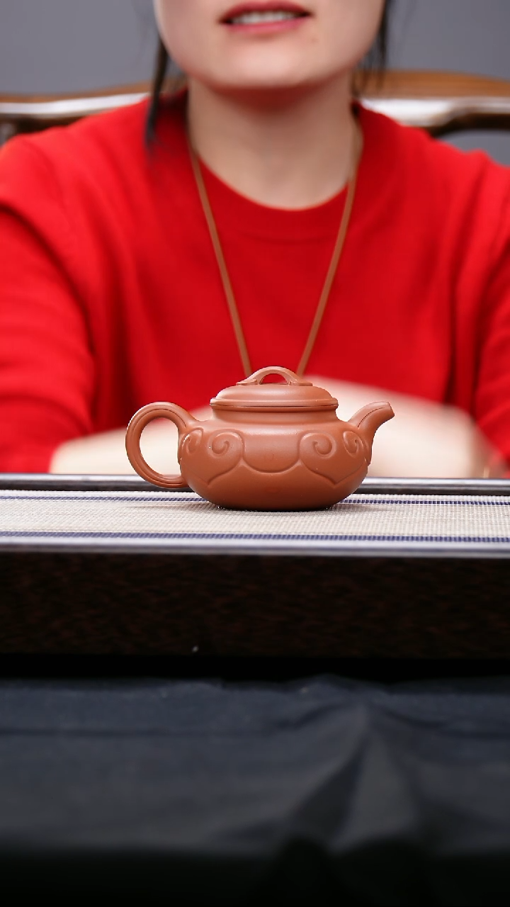 【闪购商品】紫砂茶壶小红泥  仿古如意