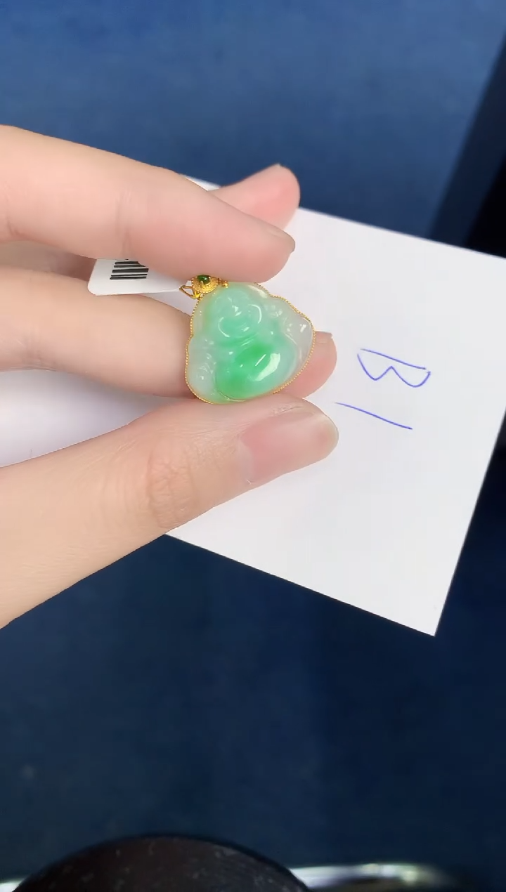 【闪购商品】翡翠颈饰18K金镶嵌000000000