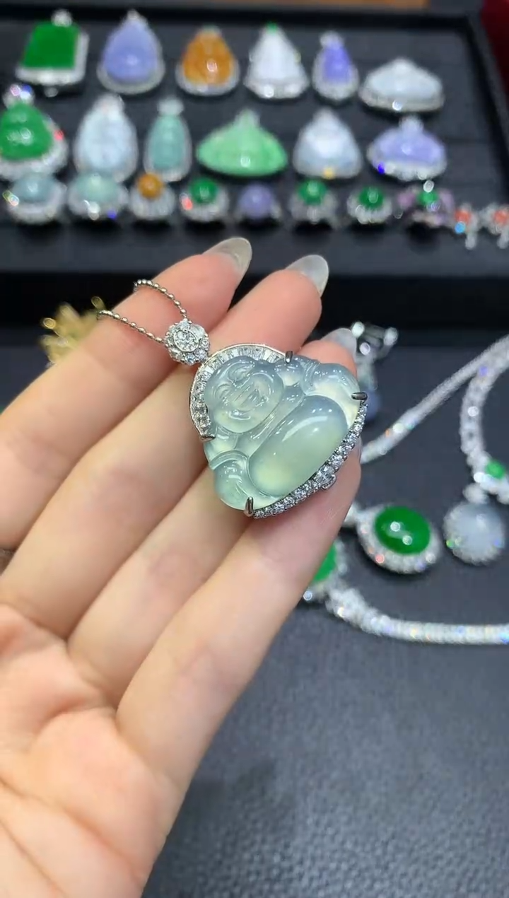吊坠(赠链)未镶嵌翡翠3多样性随机发货1件