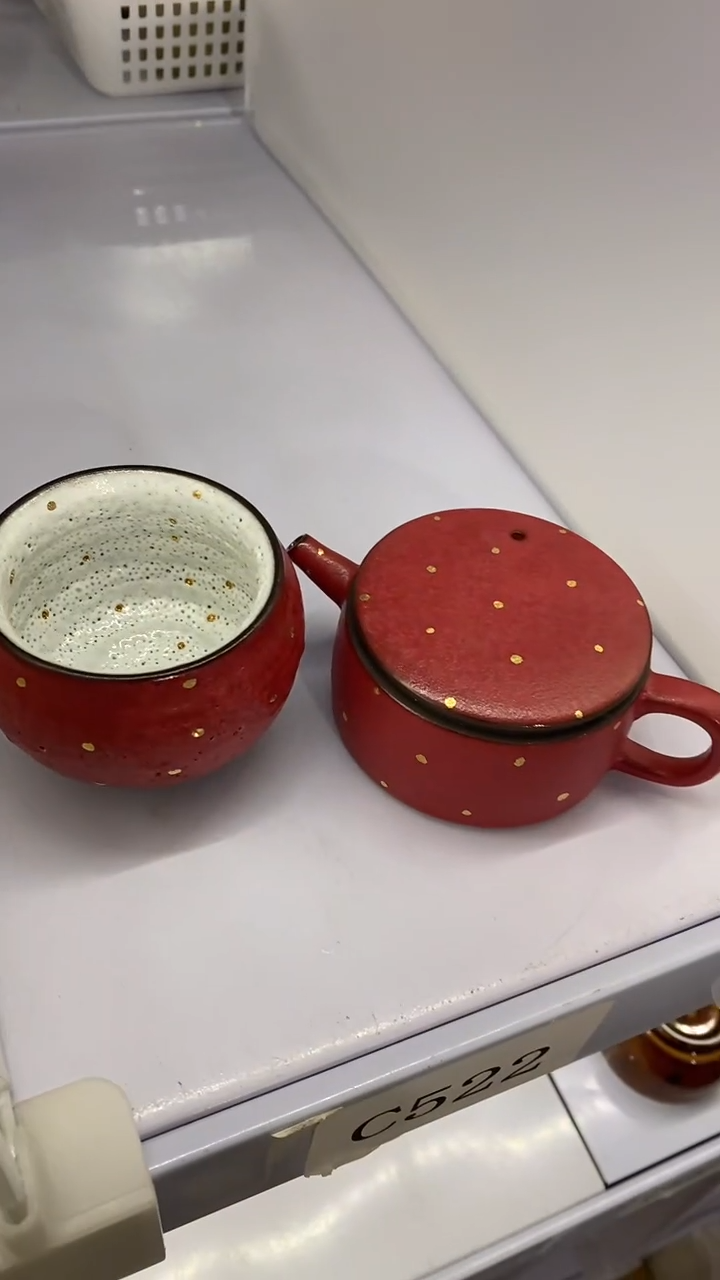 瓷片壶+1杯陶瓷茶具茶器