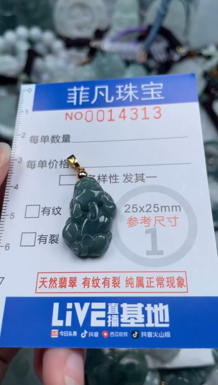 颈饰未镶嵌翡翠14313