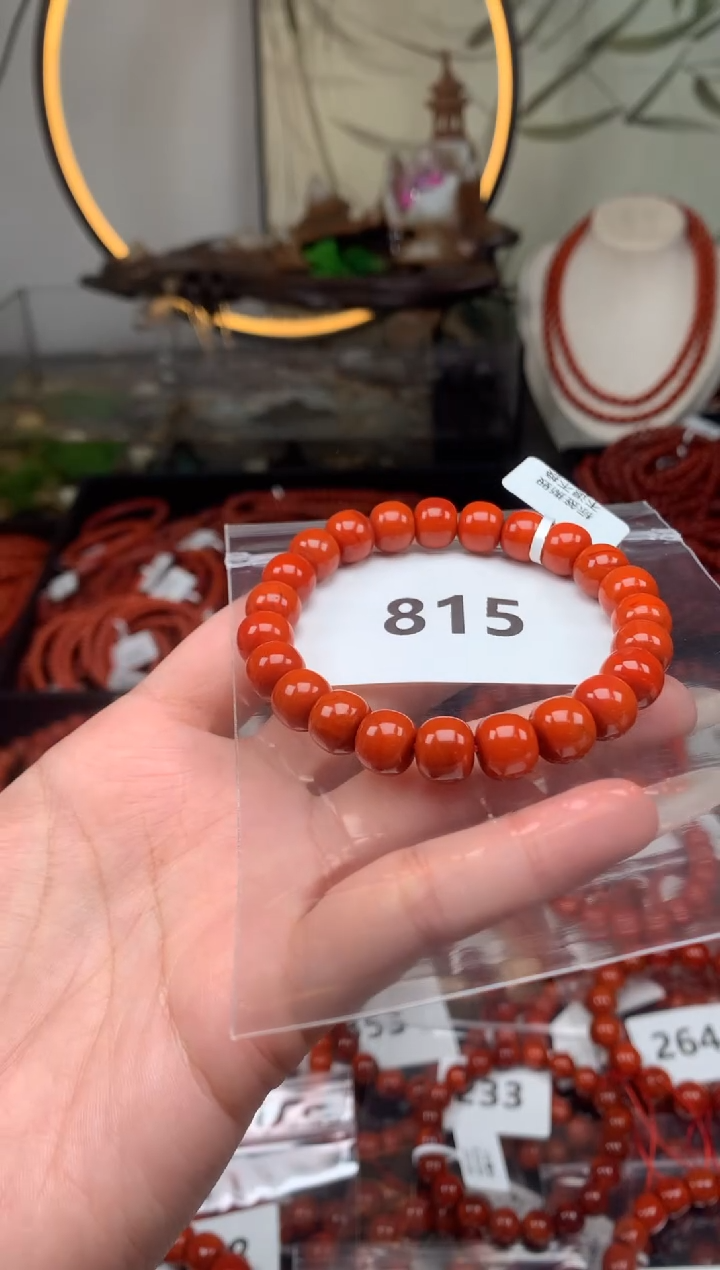 【闪购商品】南红玛瑙手串未镶嵌815-9.7mm