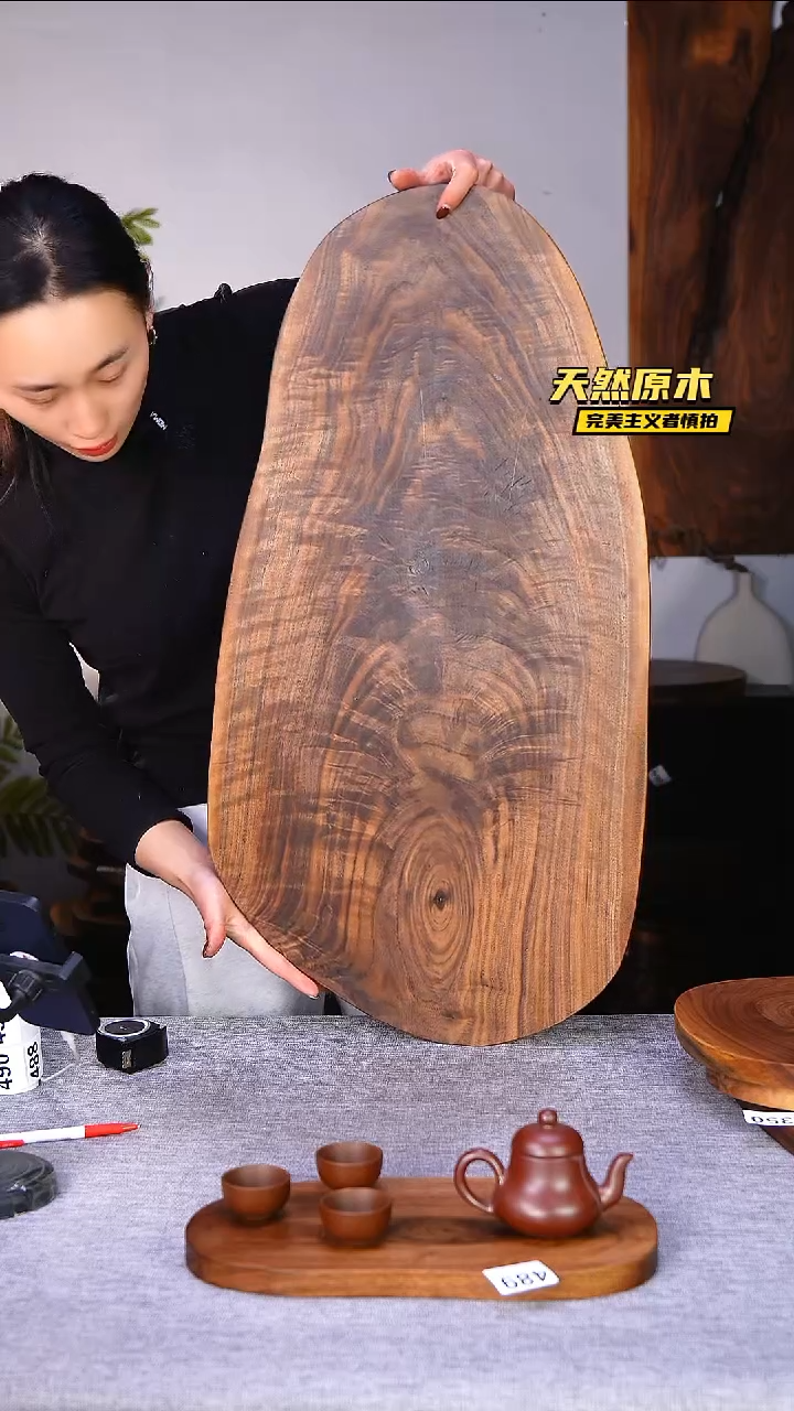 木北美黑胡桃原木.干裂疤结不属于商品质量问题完美主义者慎拍