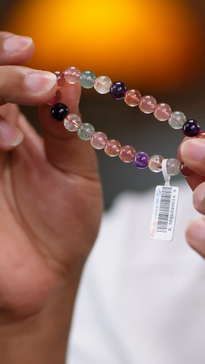 水晶手串未镶嵌草莓多宝9259 8mm