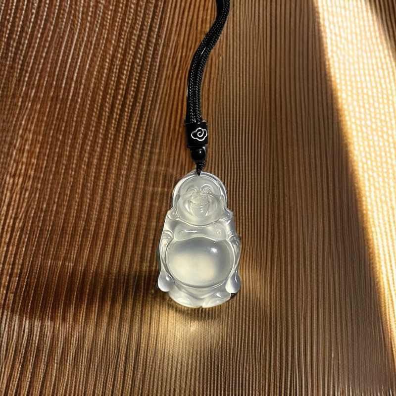 蛇纹石玉发一个吊坠