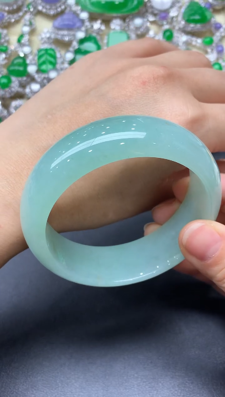 未镶嵌手镯翡翠407-中国好珍宝