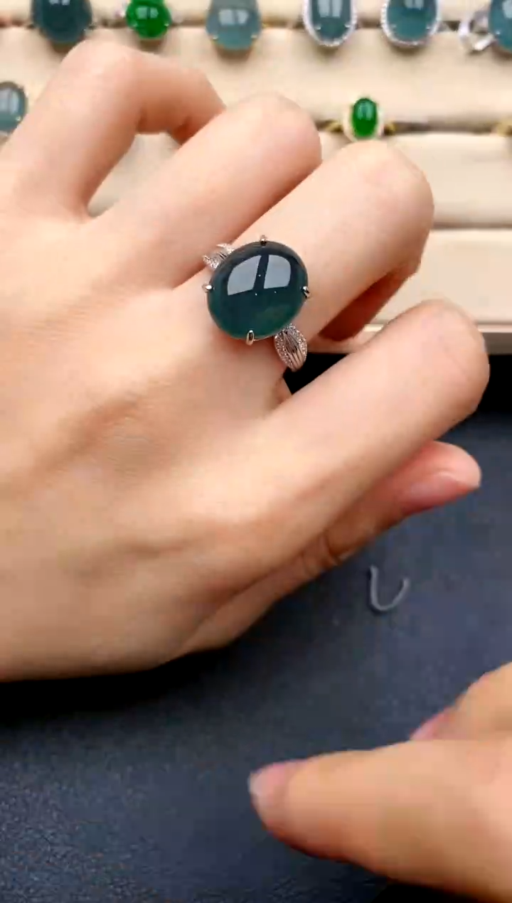 【闪购商品】翡翠戒指银S925镶嵌.....