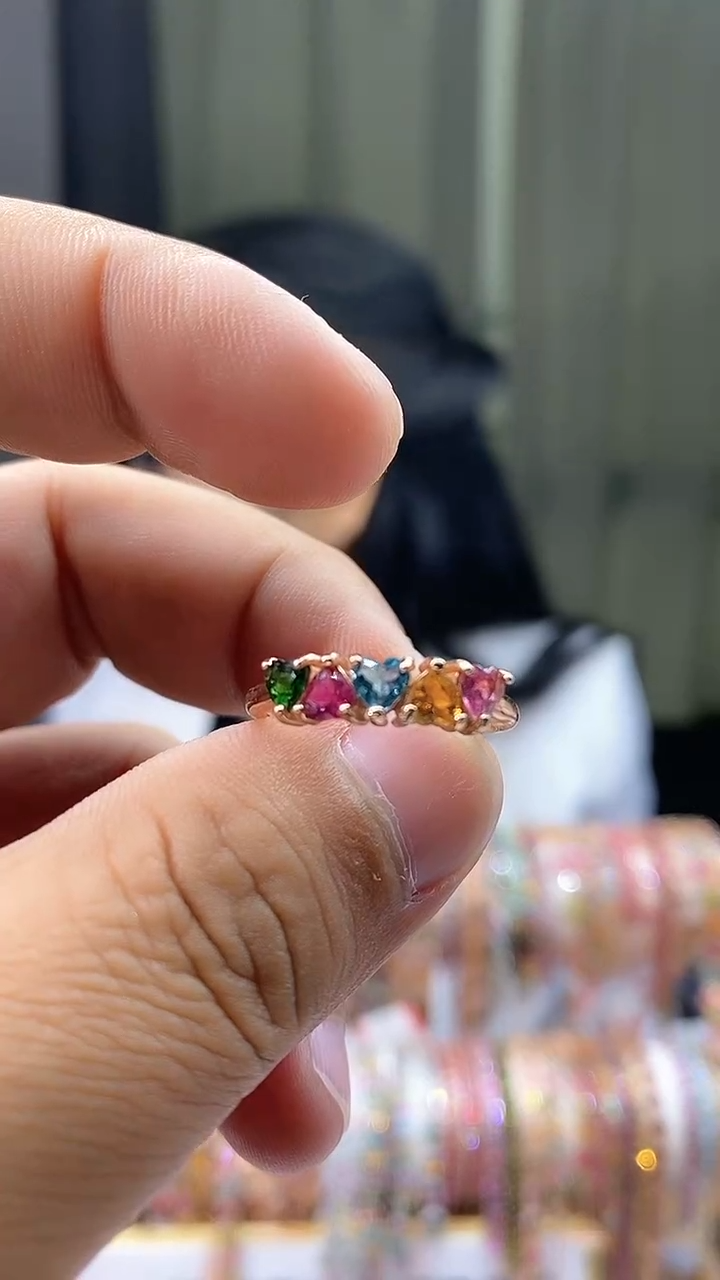 【闪购商品】碧玺戒指银S925镶嵌354354354354