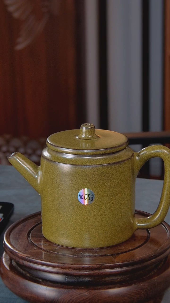 【闪购商品】壶景韵堂仿清官窑制茶叶末釉鳝鱼黄时大彬壶